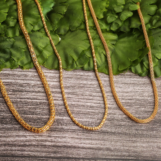 3 Gold plated Chain Combo - Design 7