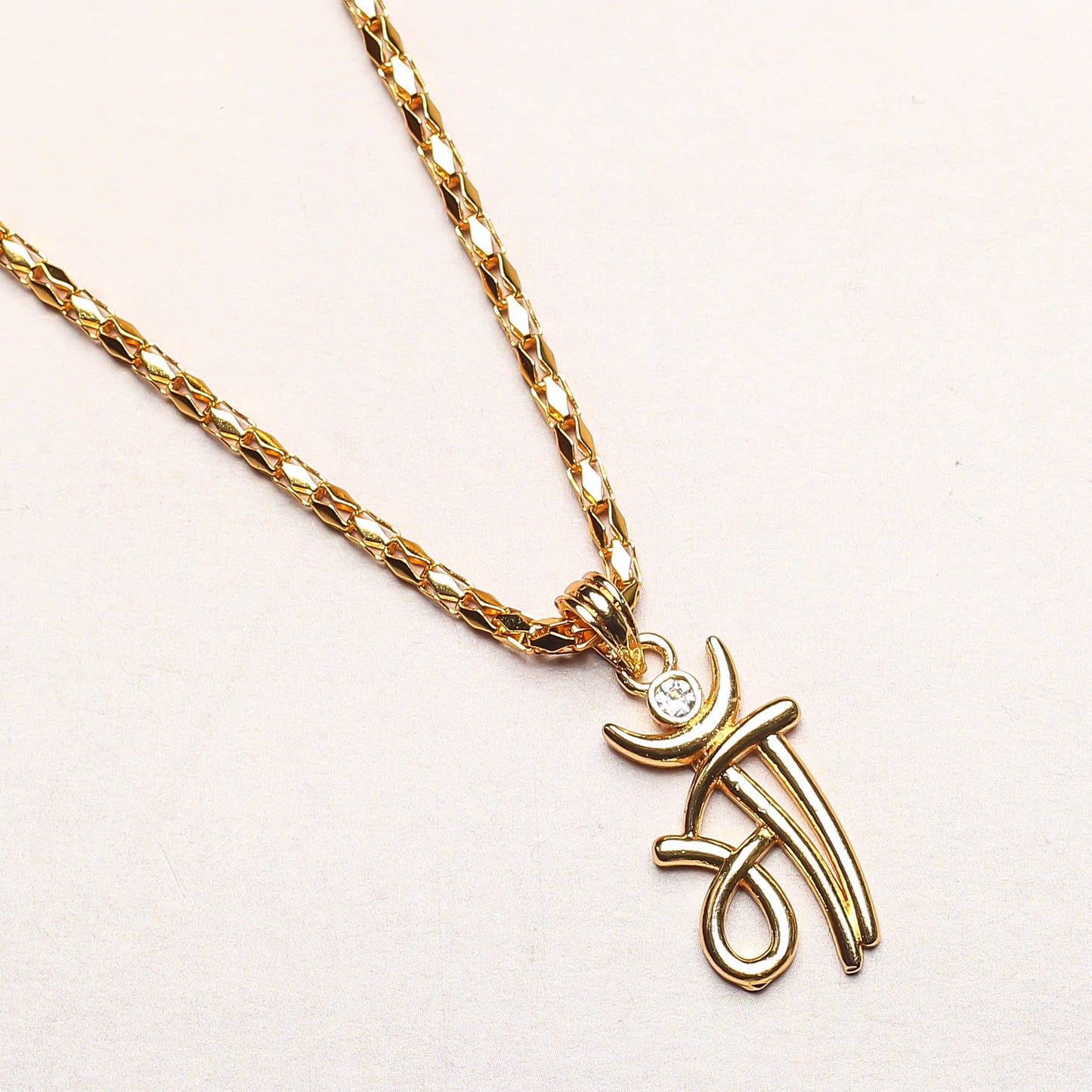 Maa Gold plated Locket and Chain set