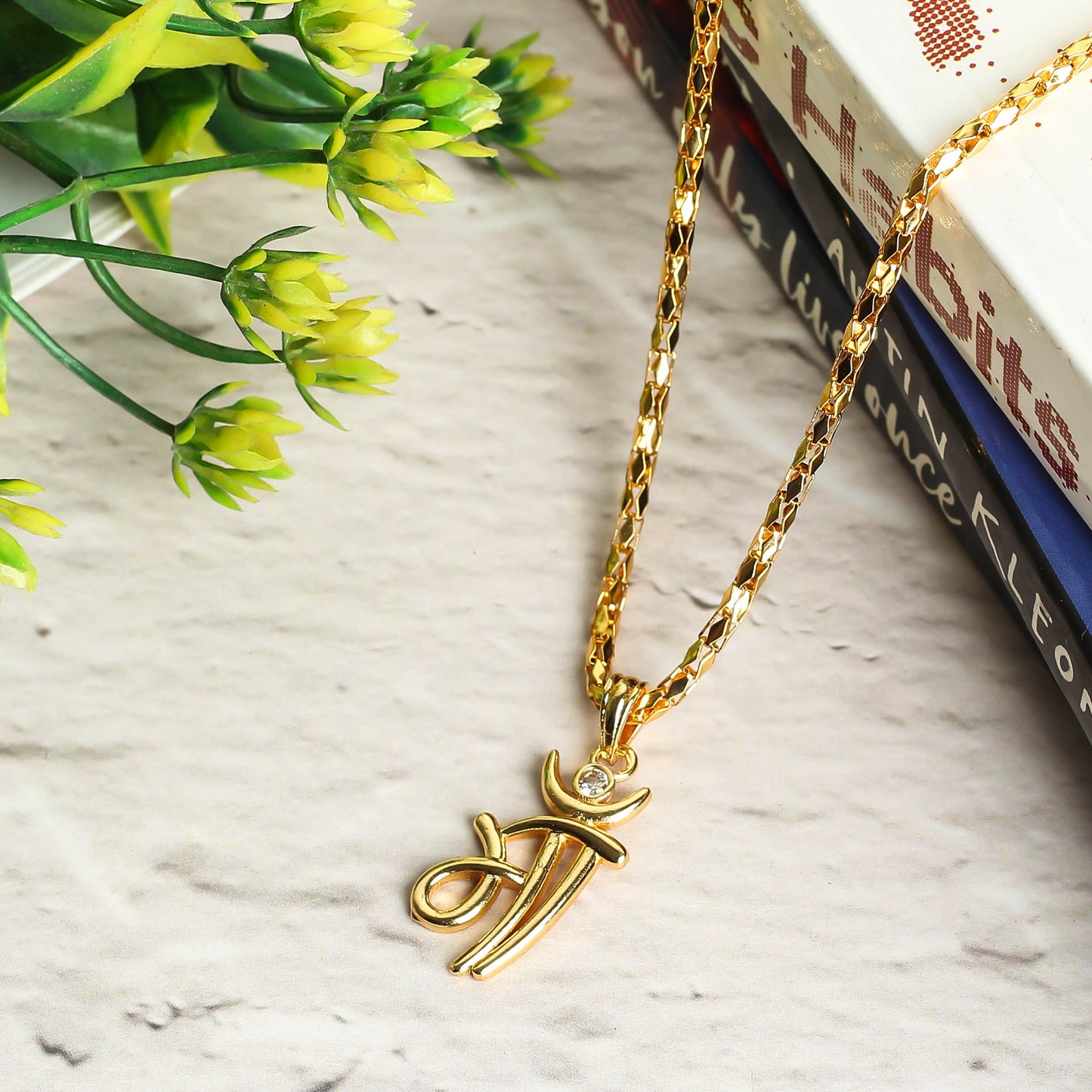 Maa Gold plated Locket and Chain set