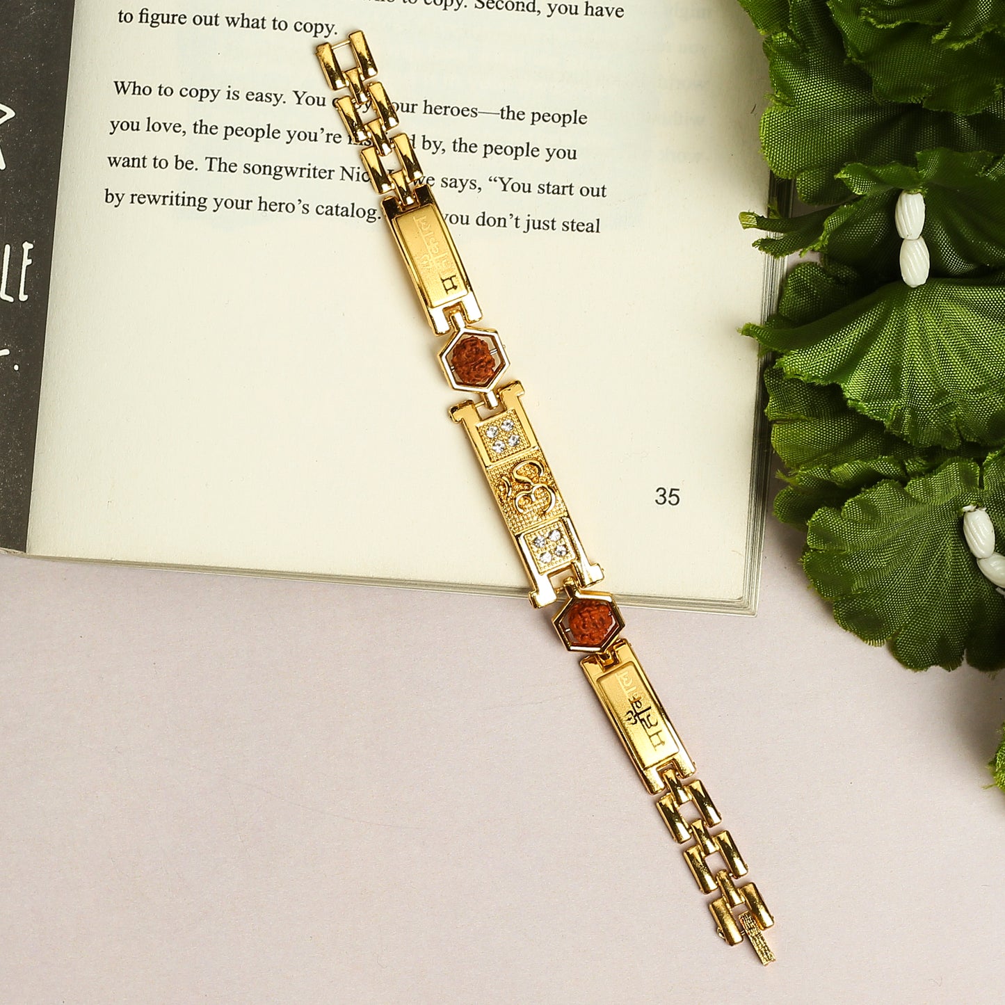 Golden Plated Om Tripti Spiritual Bracelet