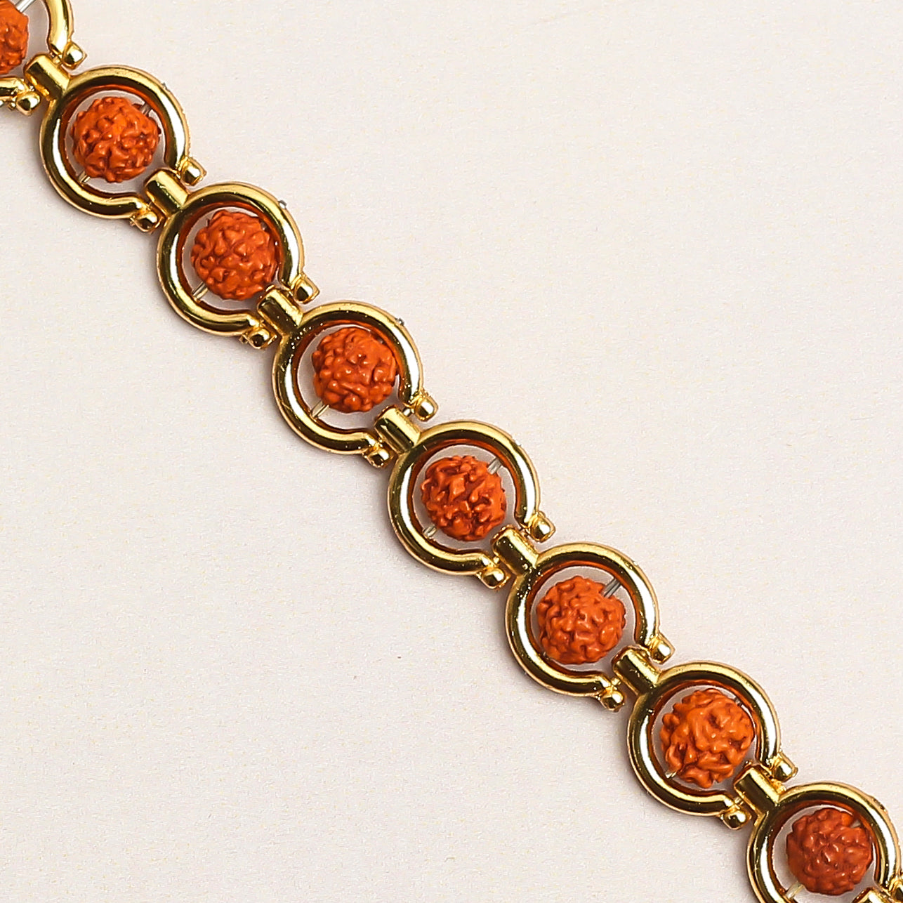 Golden Plated dvaadasha Rudraksha Spiritual Bracelet