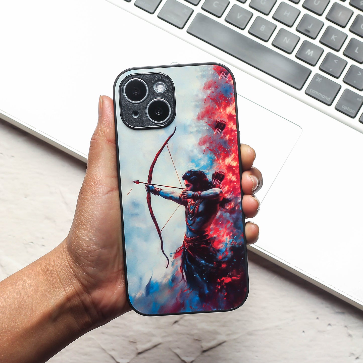 Ram ji 1st Designer Metal Back cover for Apple Iphone 15