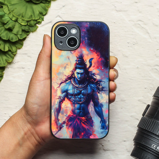 Mahadev ji 4th Designer Metal Back cover for Apple Iphone 14