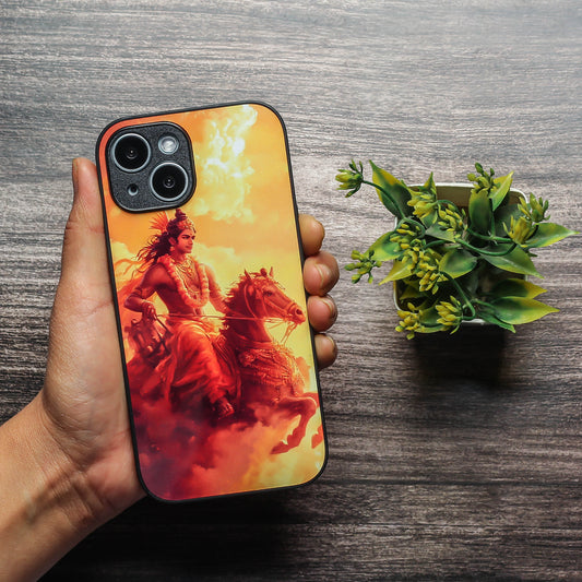 Krishna ji 5th Designer Metal Back cover for Apple Iphone 14 Plus