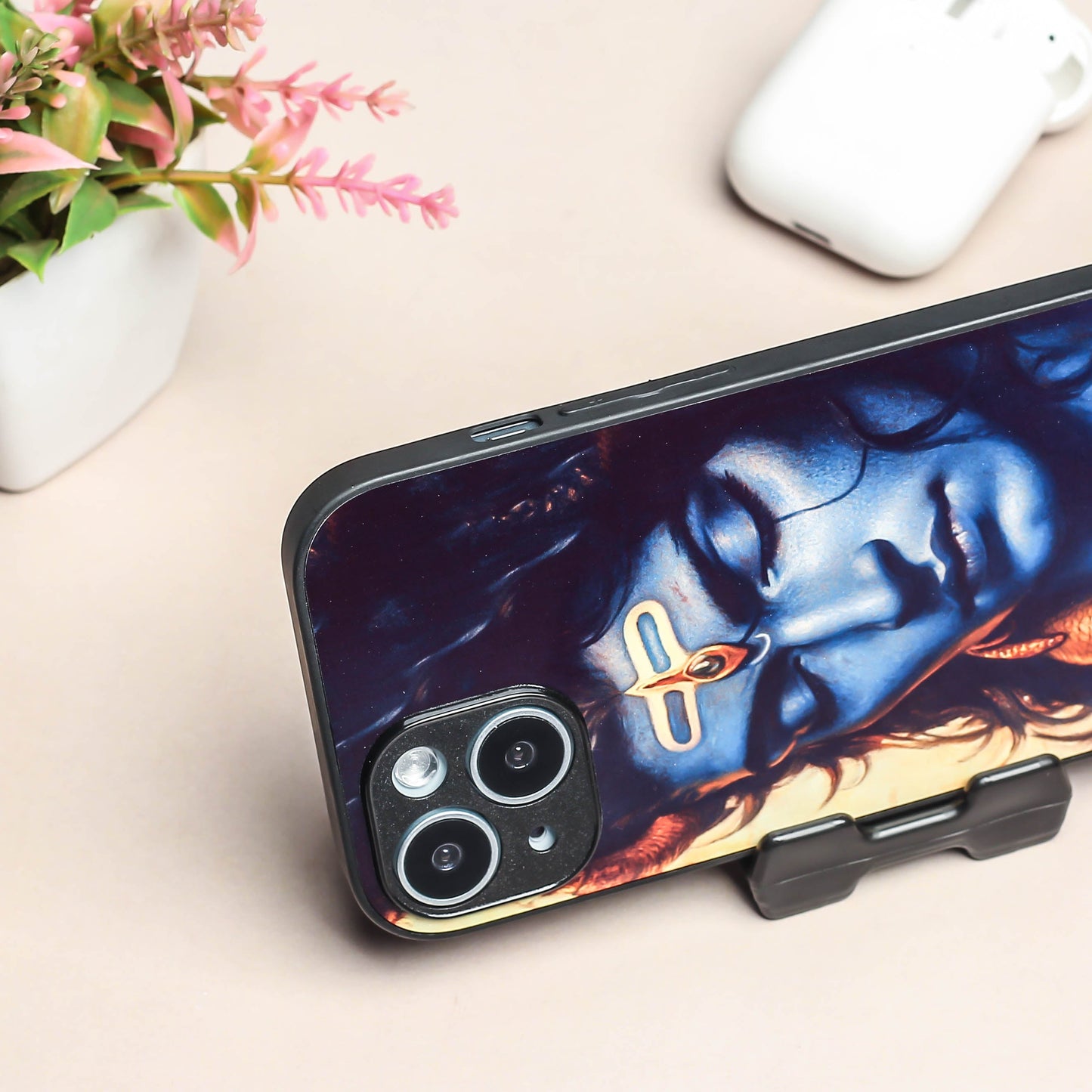 Mahadev ji 1st Designer Metal Back cover for Apple Iphone 15 Plus