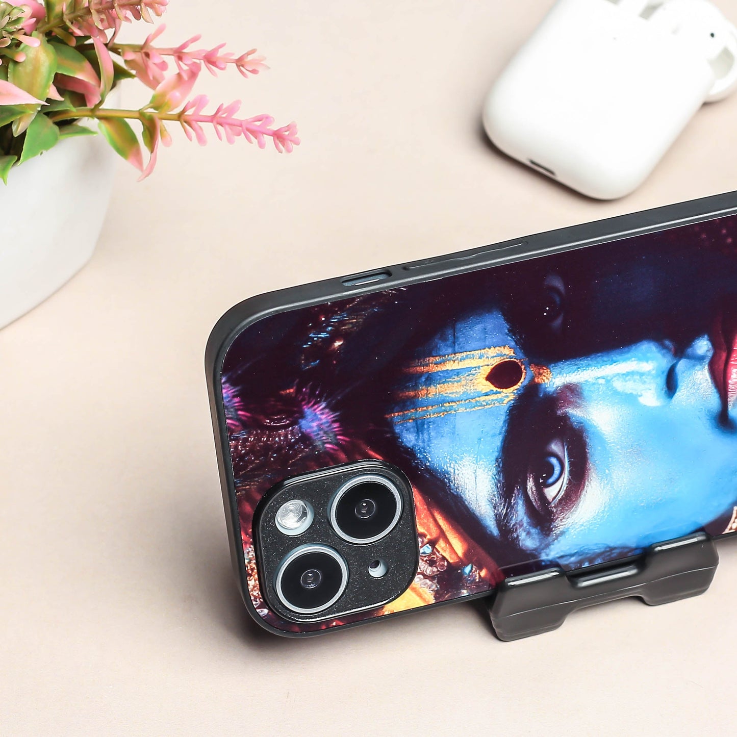 Krishna ji 1st Designer Metal Back cover for Apple Iphone 14