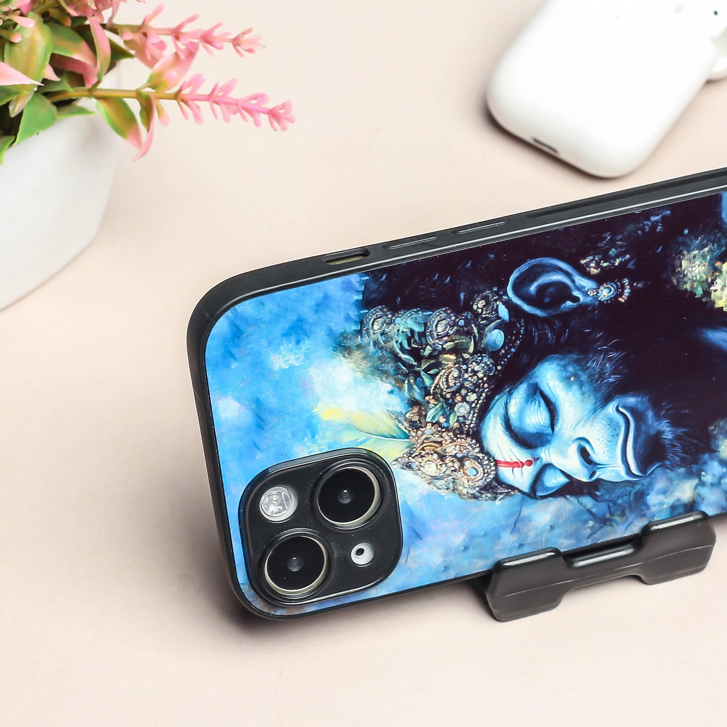 Hanuman ji 2nd Designer Metal Back cover for Apple Iphone 14 Plus