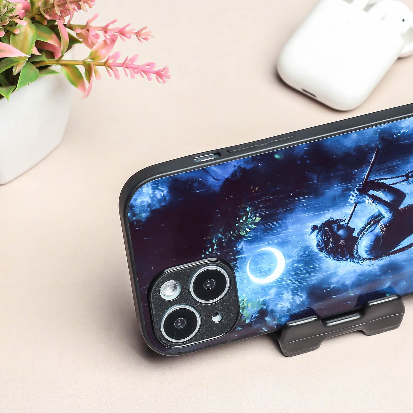 Krishna ji 2nd Designer Metal Back cover for Apple Iphone 15