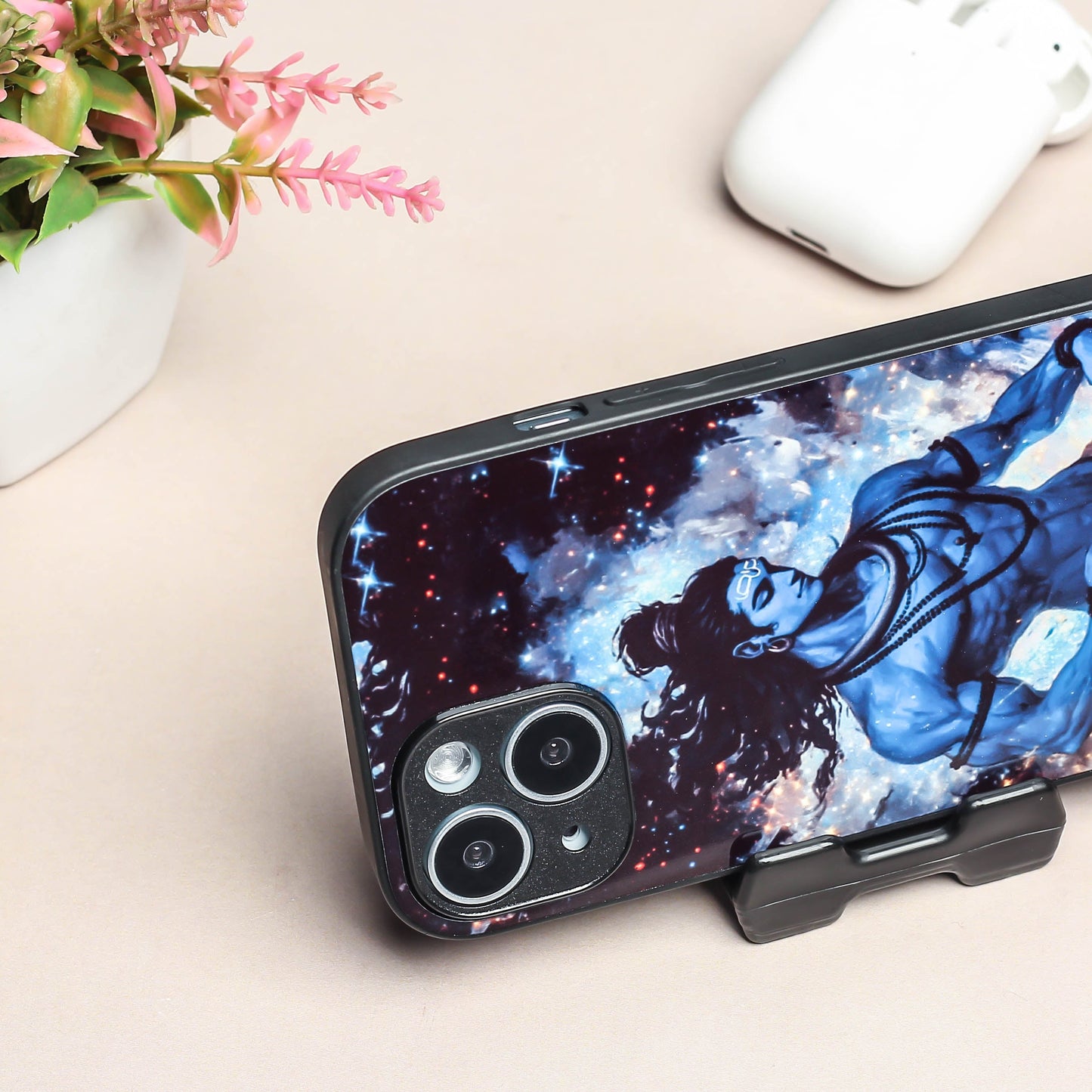 Mahadev ji 2nd Designer Metal Back cover for Apple Iphone 15 Plus