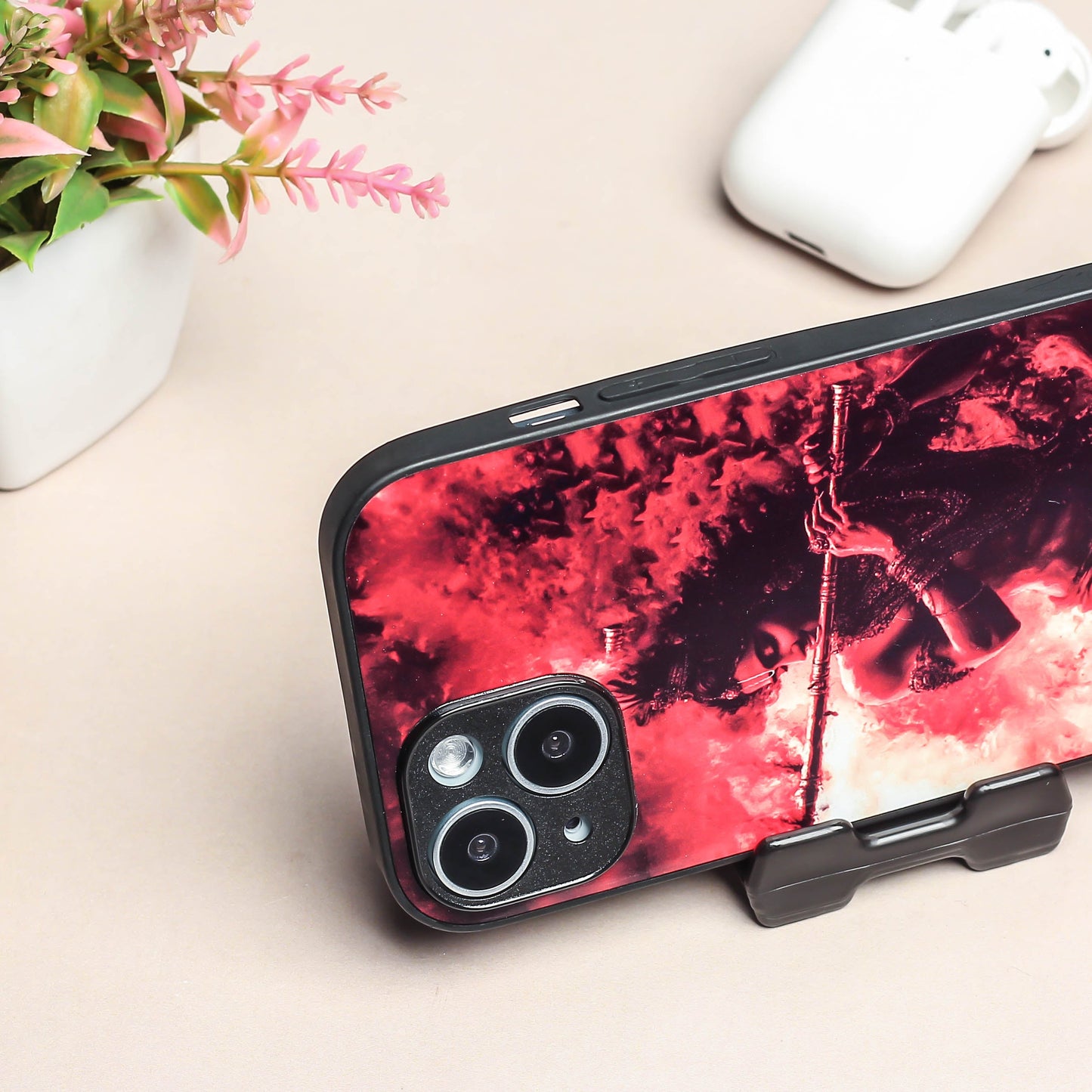 Krishna ji 4th Designer Metal Back cover for Apple Iphone 14 Plus