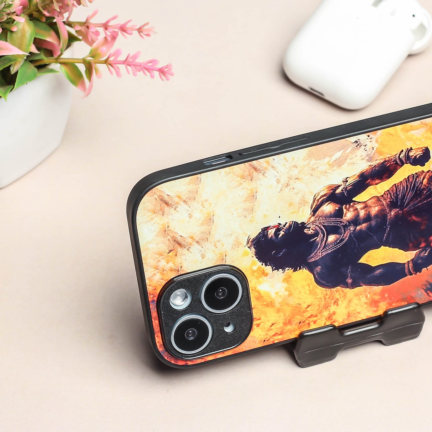 Hanuman ji 5th Designer Metal Back cover for Apple Iphone 13