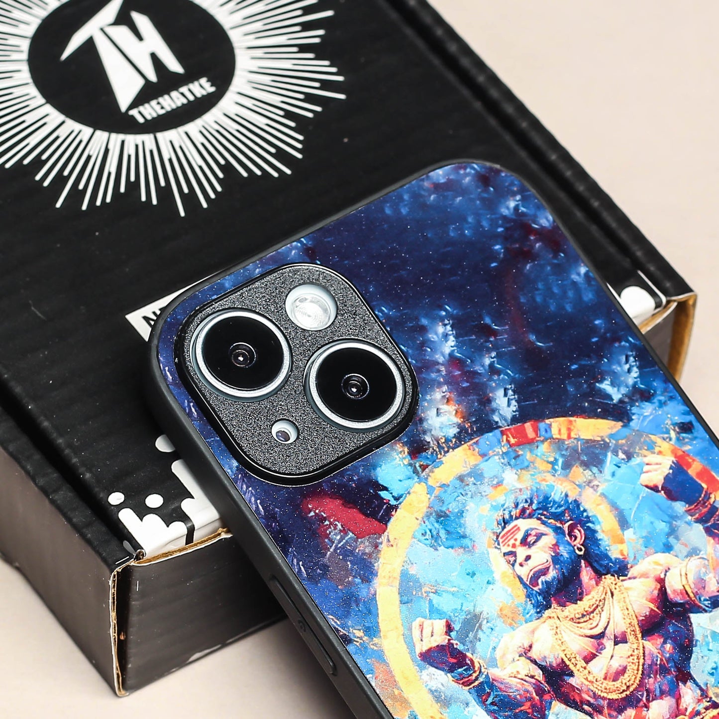Hanuman ji 1st Designer Metal Back cover for Apple Iphone 15