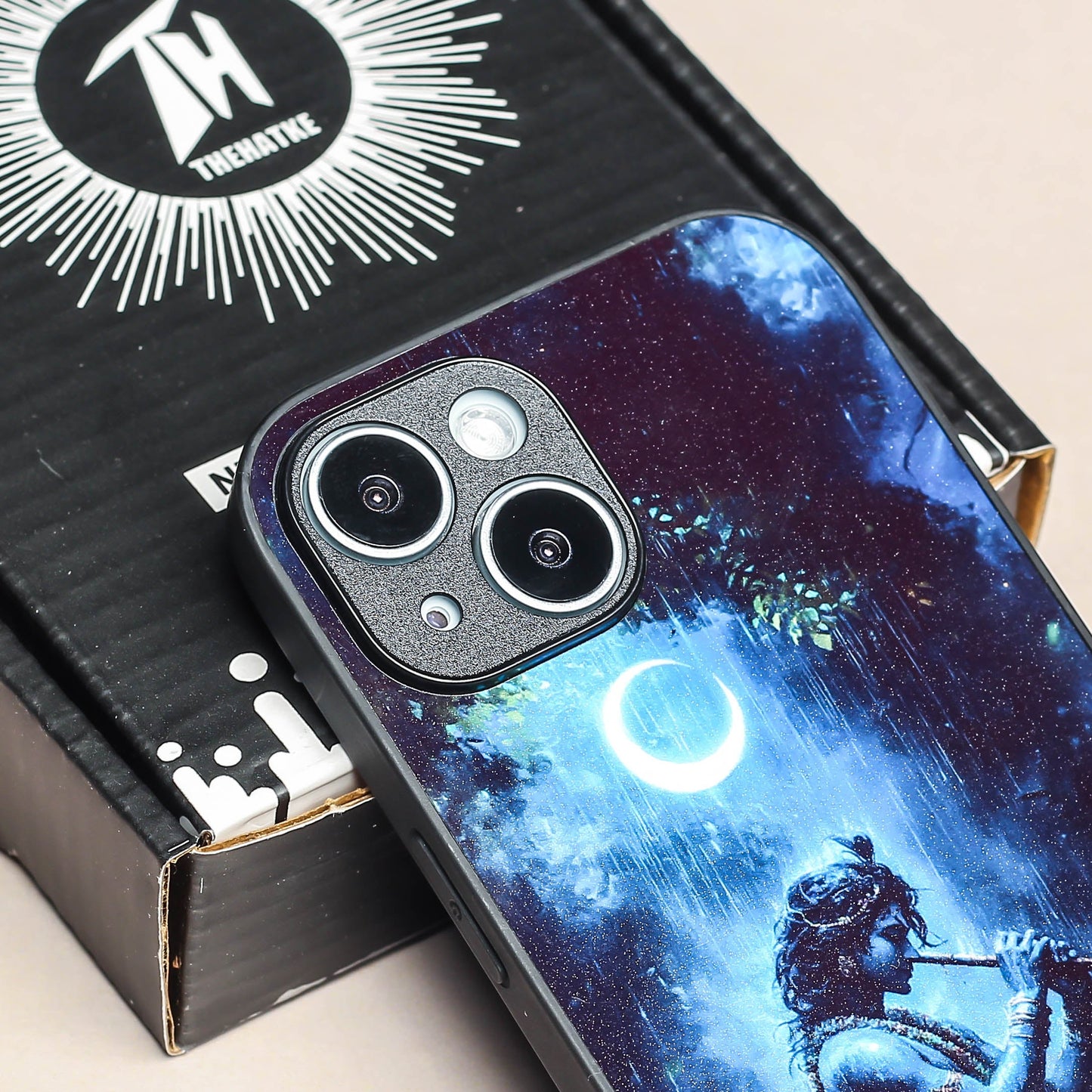 Krishna ji 2nd Designer Metal Back cover for Apple Iphone 14 Plus