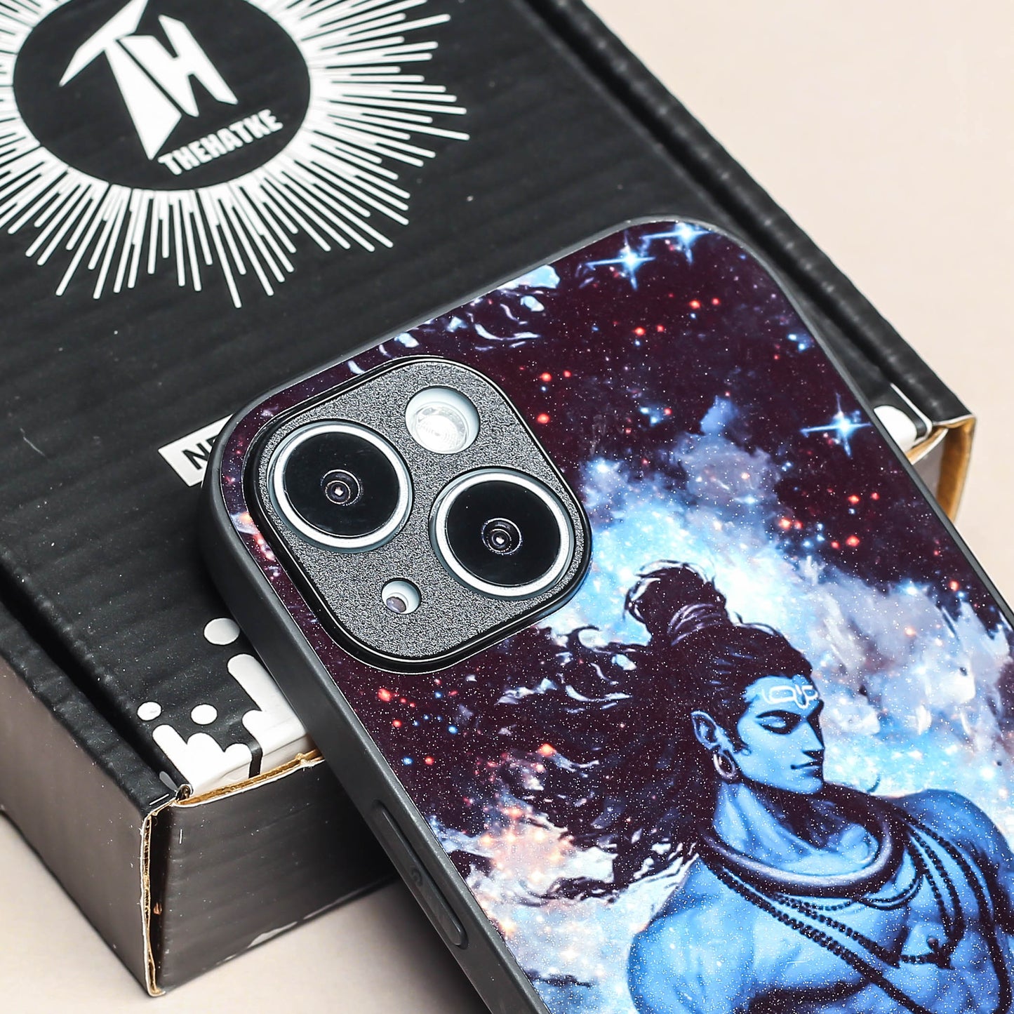 Mahadev ji 2nd Designer Metal Back cover for Apple Iphone 13