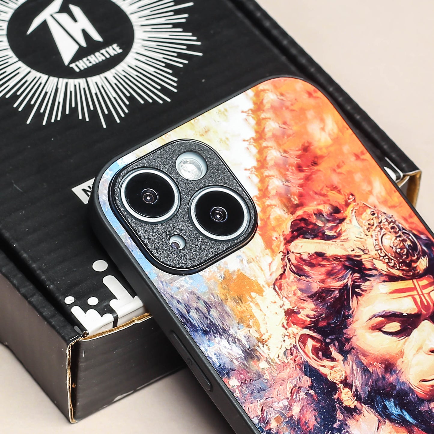 Hanuman ji 4th Designer Metal Back cover for Apple Iphone 13