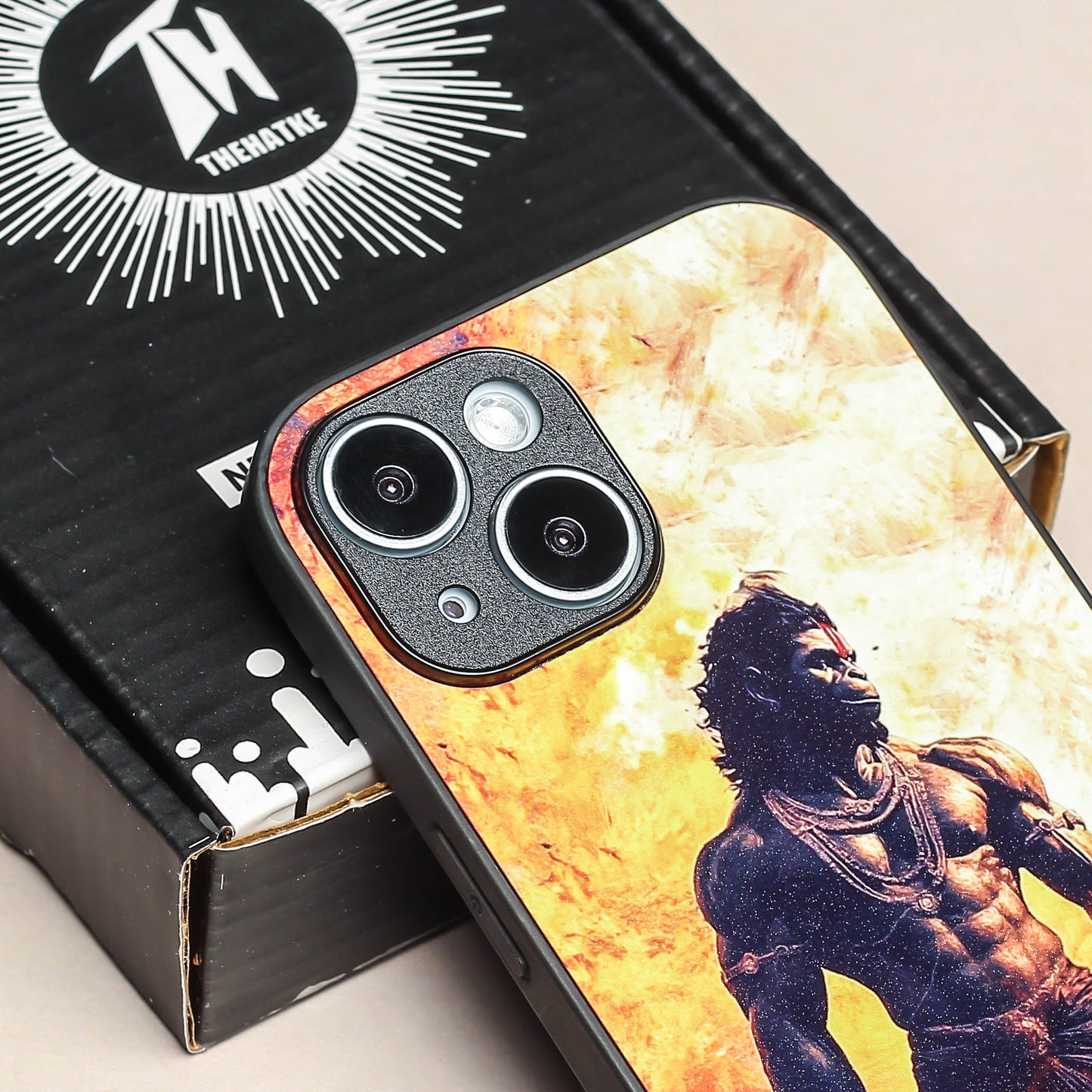 Hanuman ji 5th Designer Metal Back cover for Apple Iphone 13