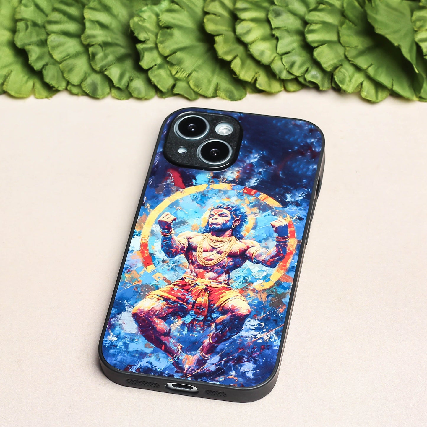 Hanuman ji 1st Designer Metal Back cover for Apple Iphone 14