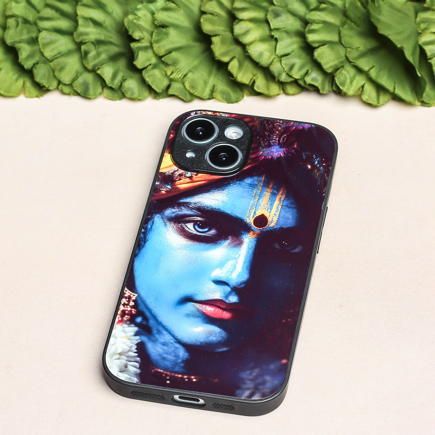 Krishna ji 1st Designer Metal Back cover for Apple Iphone 14