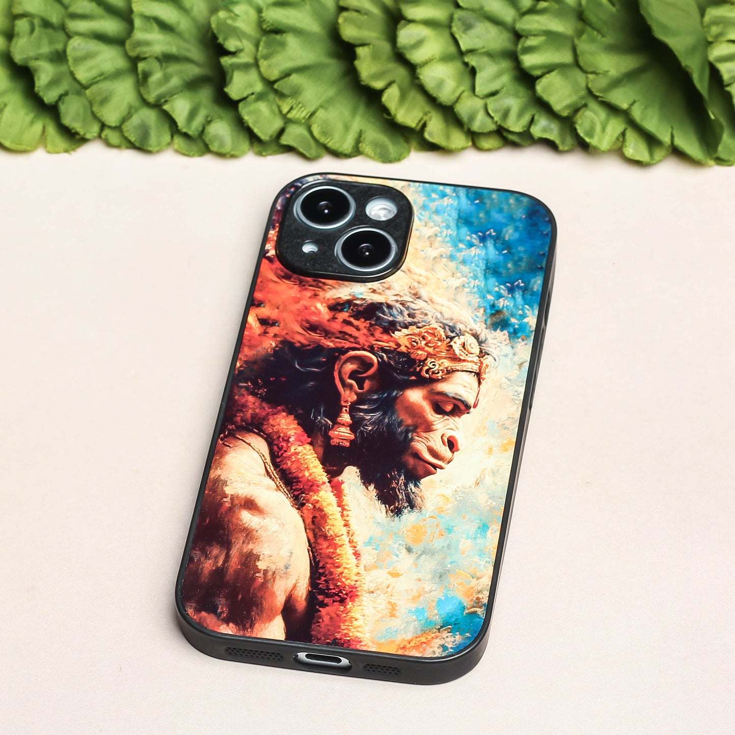 Hanuman ji 3rd Designer Metal Back cover for Apple Iphone 13