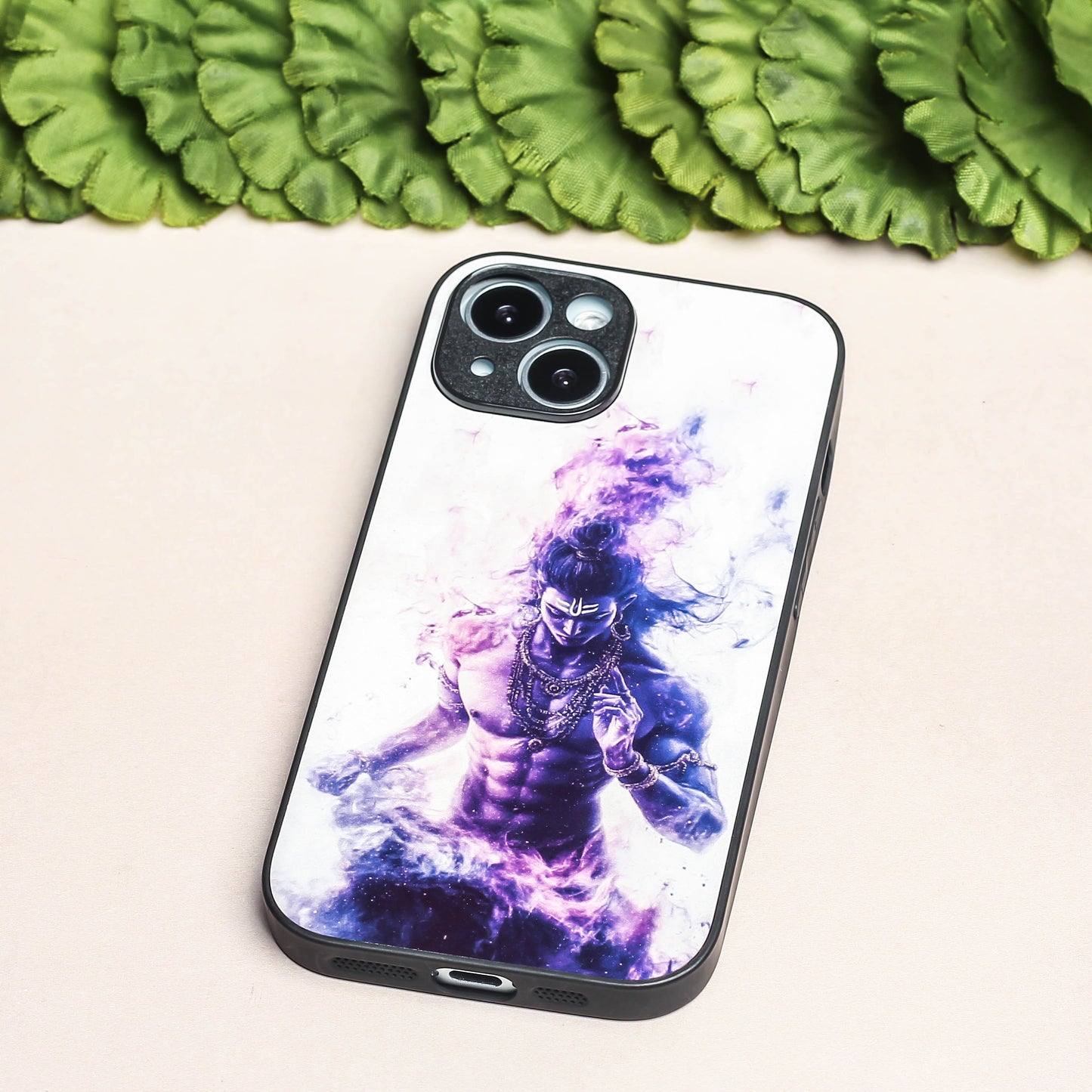 Mahadev ji 3rd Designer Metal Back cover for Apple Iphone 14 Plus