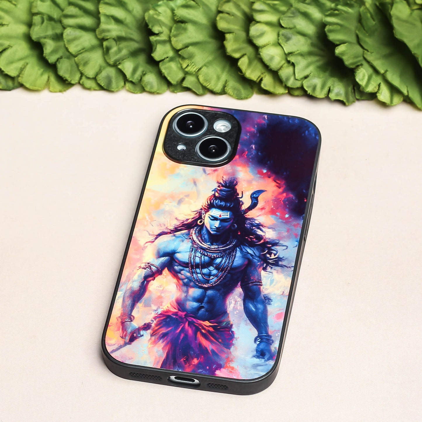 Mahadev ji 4th Designer Metal Back cover for Apple Iphone 14 Plus