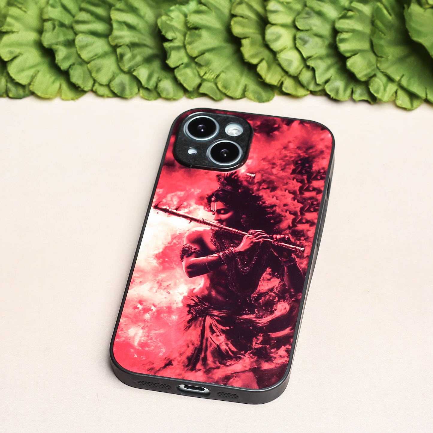 Krishna ji 4th Designer Metal Back cover for Apple Iphone 14