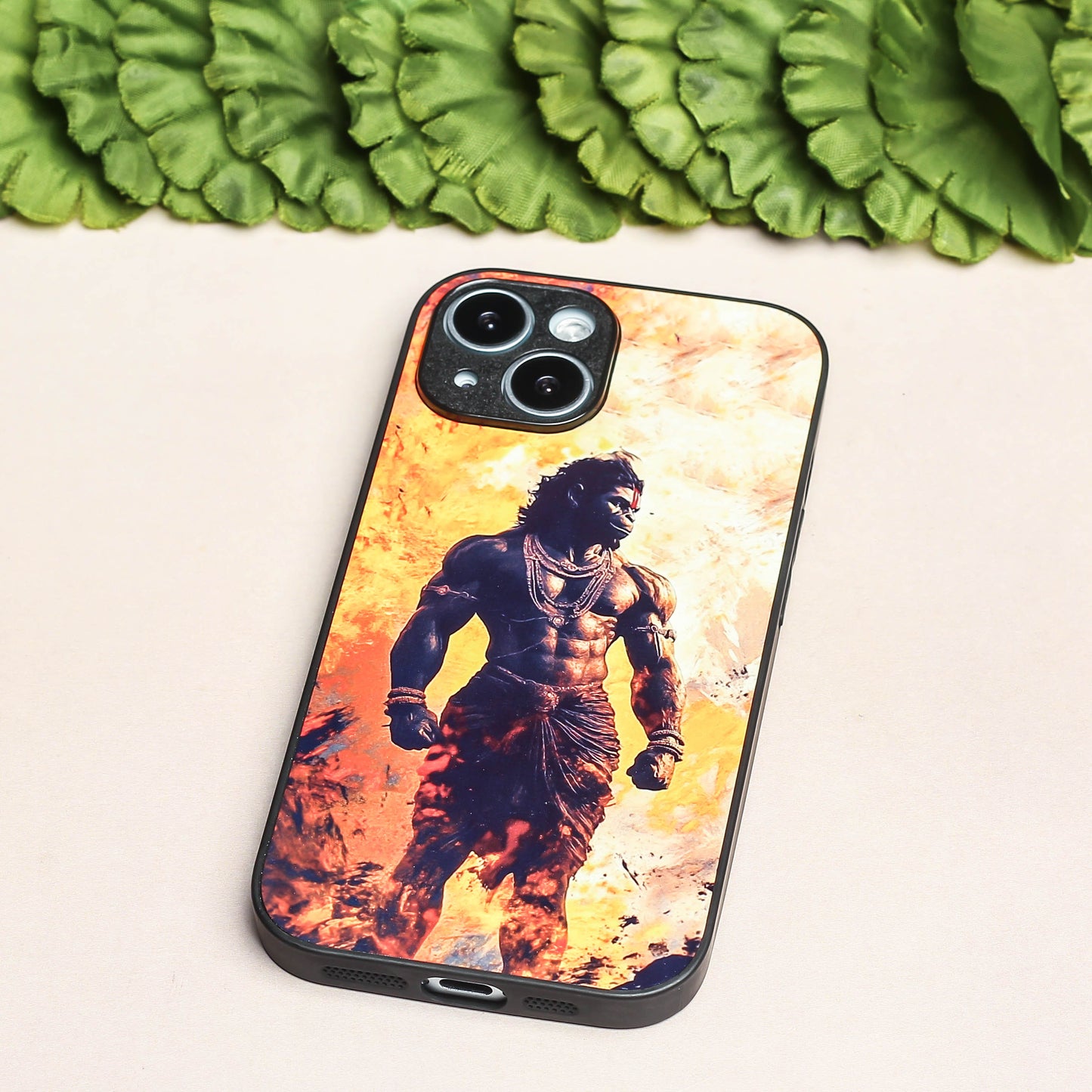 Hanuman ji 5th Designer Metal Back cover for Apple Iphone 13