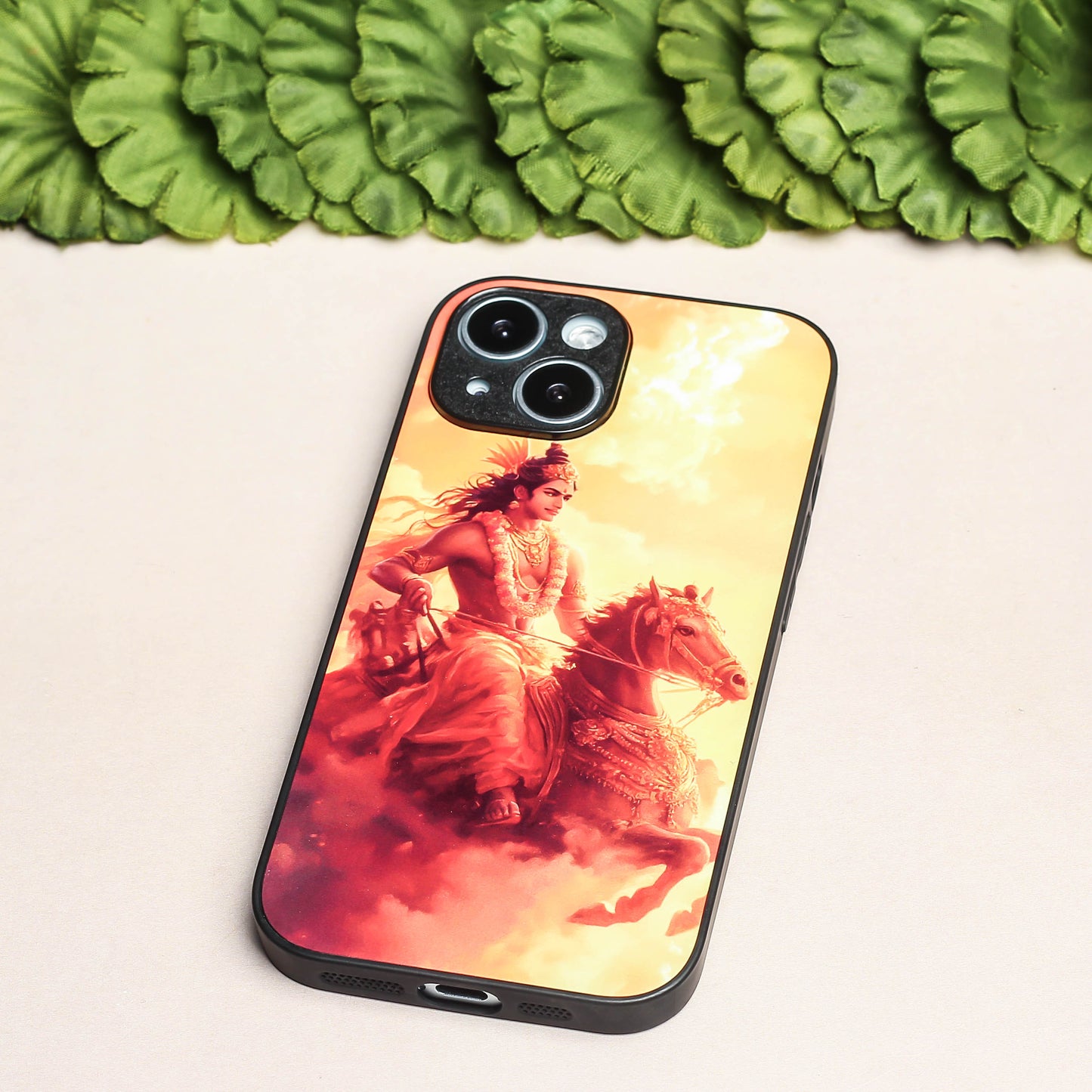 Krishna ji 5th Designer Metal Back cover for Apple Iphone 13