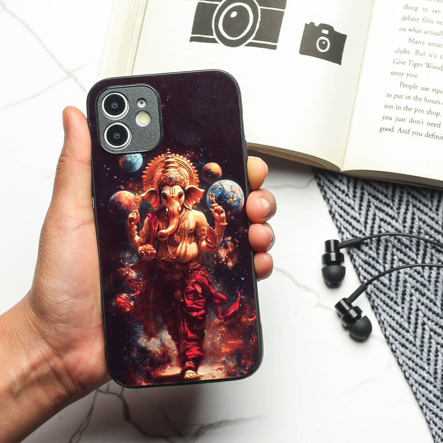 Ganesh ji 2nd Designer Metal Back cover for Apple Iphone 11