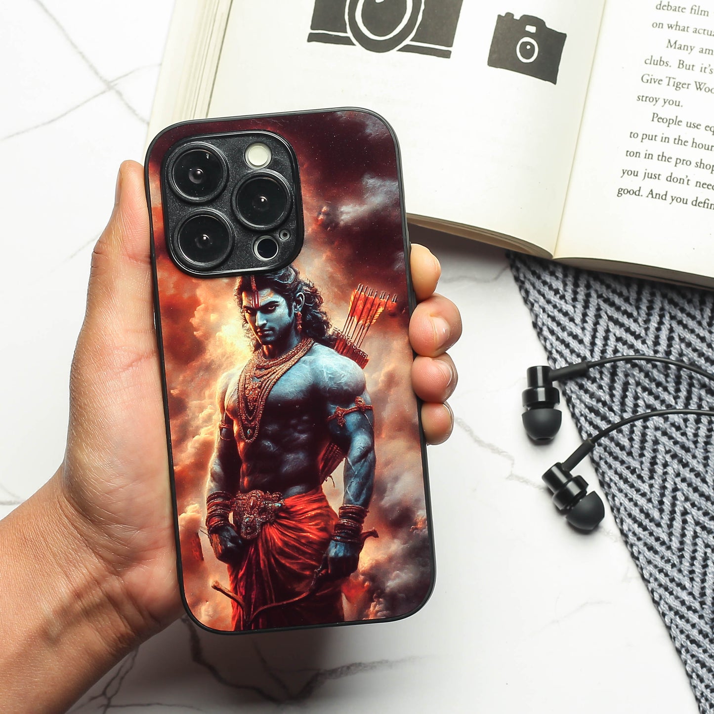 Ram ji 2nd Designer Metal Back cover for Apple Iphone 13 Pro