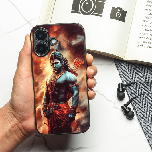 Ram ji 2nd Designer Metal Back cover for Apple Iphone 16 Plus