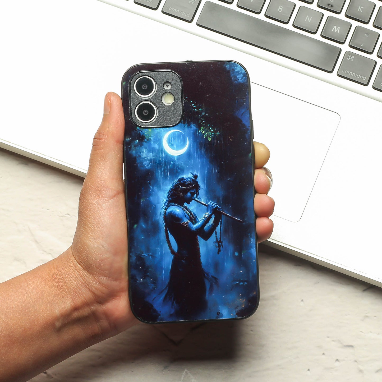 Krishna ji 2nd Designer Metal Back cover for Apple Iphone 11