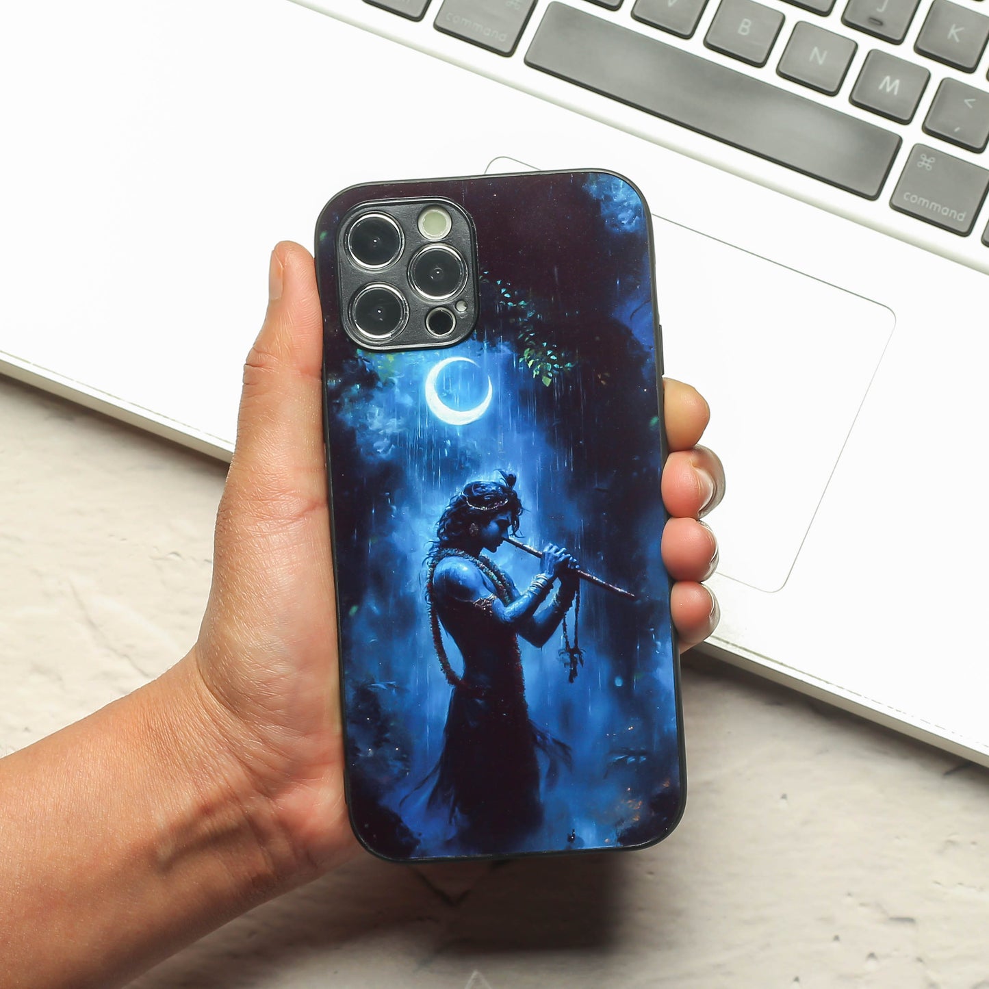 Krishna ji 2nd Designer Metal Back cover for Apple Iphone 11 Pro