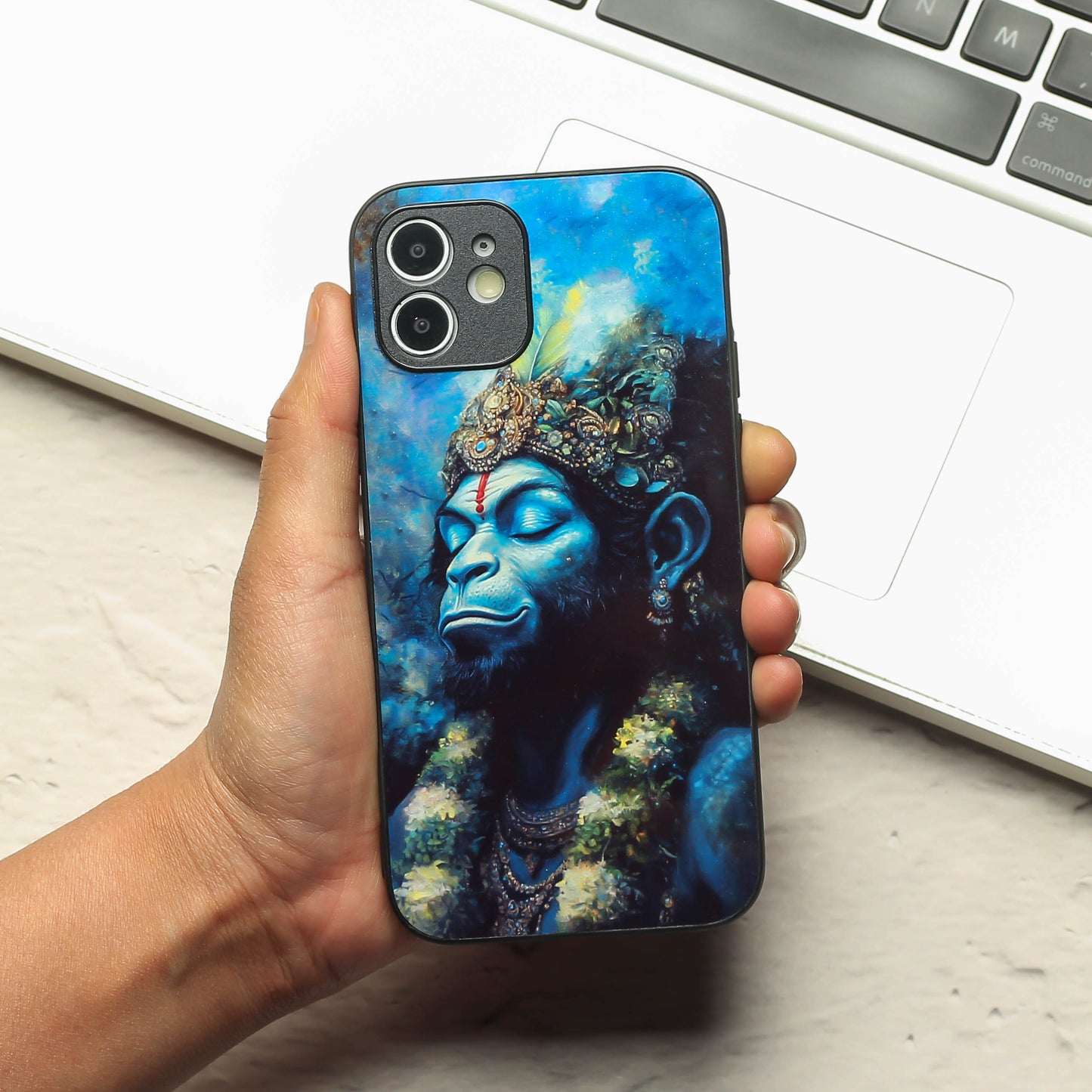 Hanuman ji 2nd Designer Metal Back cover for Apple Iphone 11