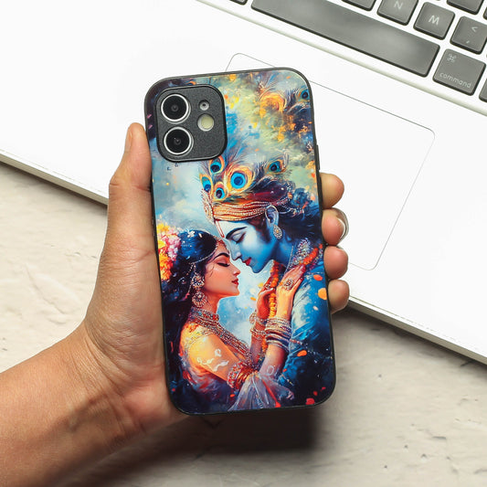 Radha Krishna Designer Metal Back cover for Apple Iphone 11