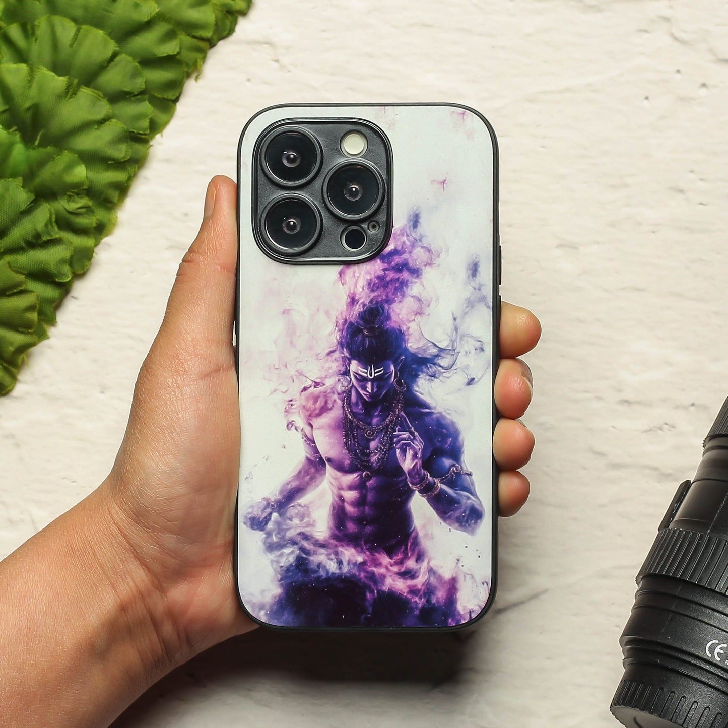 Mahadev ji 3rd Designer Metal Back cover for Apple Iphone 15 Pro