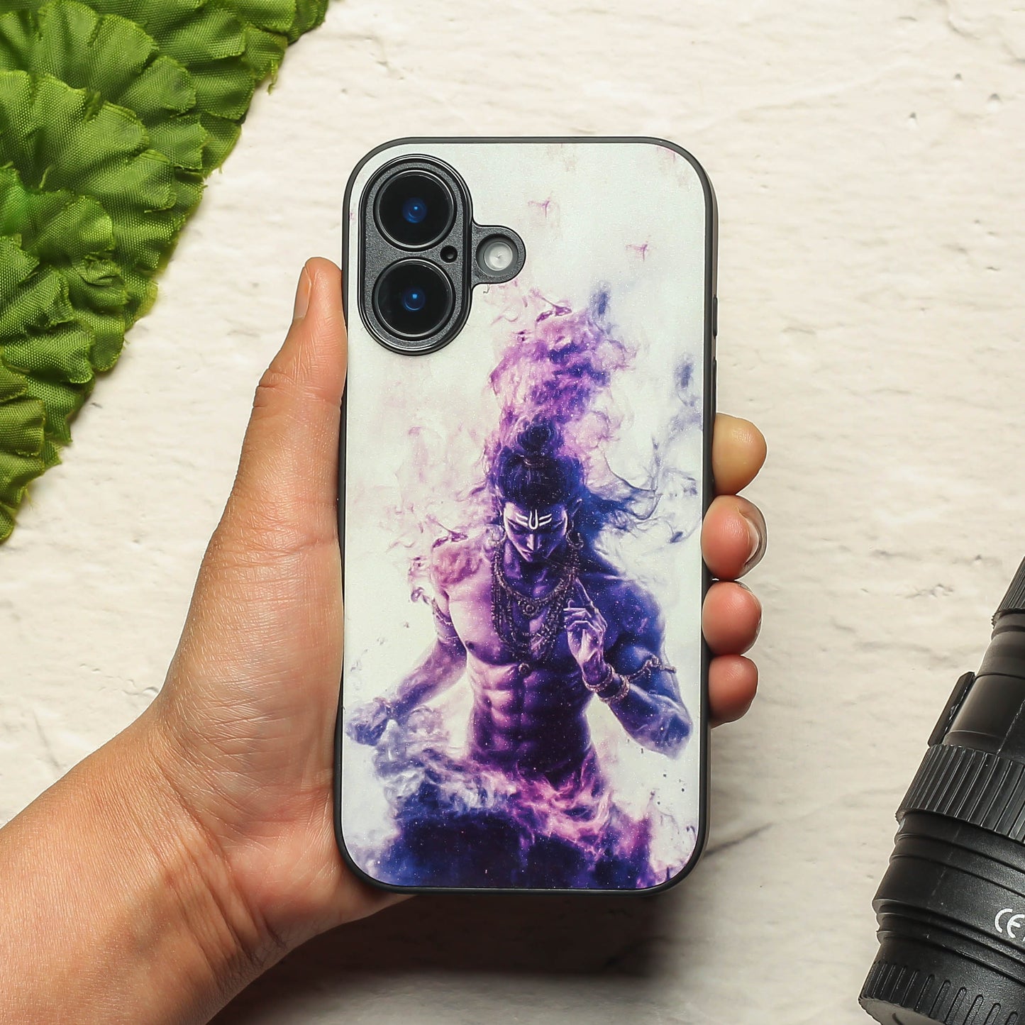 Mahadev ji 3rd Designer Metal Back cover for Apple Iphone 16