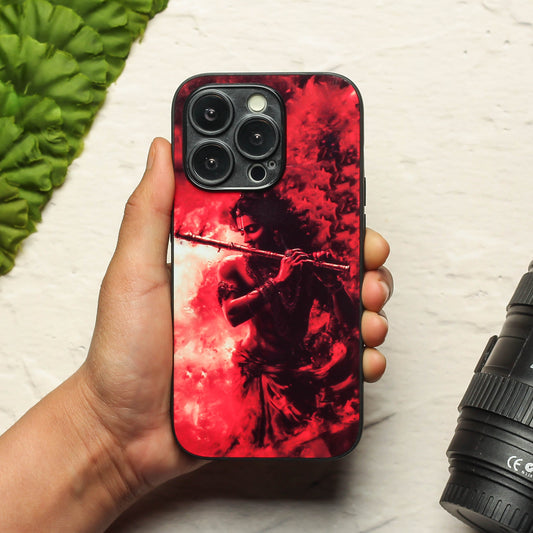 Krishna ji 4th Designer Metal Back cover for Apple Iphone 15 Pro Max