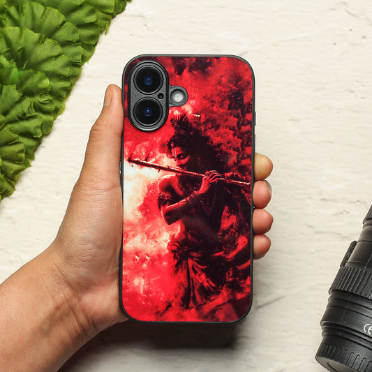 Krishna ji 4th Designer Metal Back cover for Apple Iphone 16