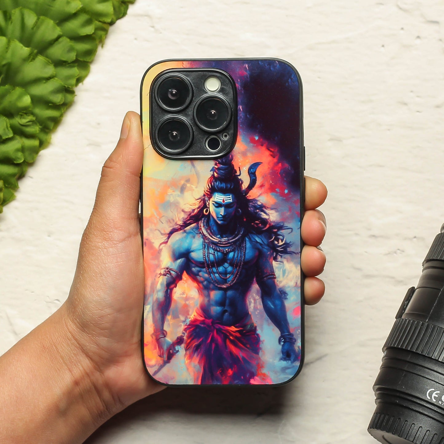 Mahadev ji 4th Designer Metal Back cover for Apple Iphone 13 Pro Max