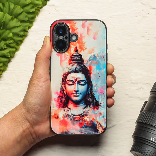 Mahadev ji 6th Designer Metal Back cover for Apple Iphone 16 Plus