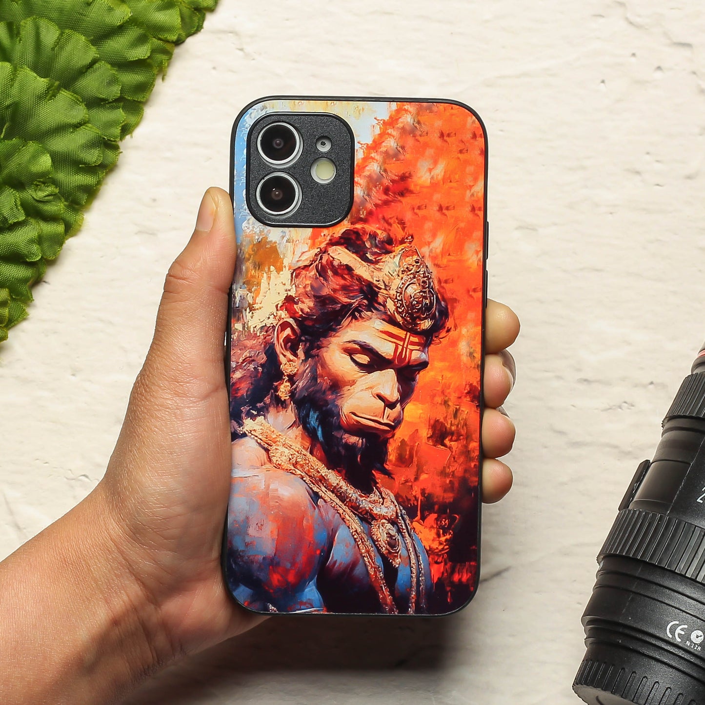 Hanuman ji 4th Designer Metal Back cover for Apple Iphone 12