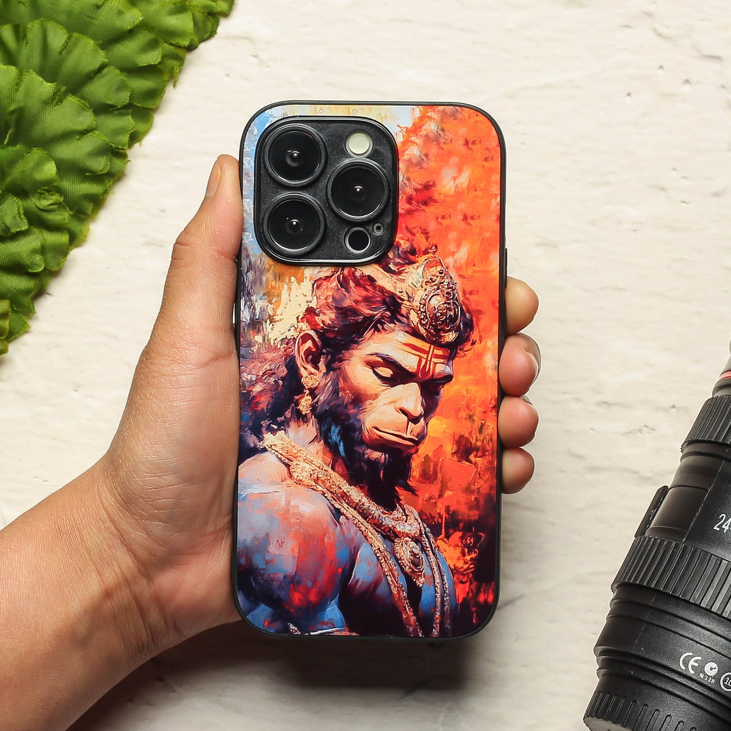 Hanuman ji 4th Designer Metal Back cover for Apple Iphone 13 Pro