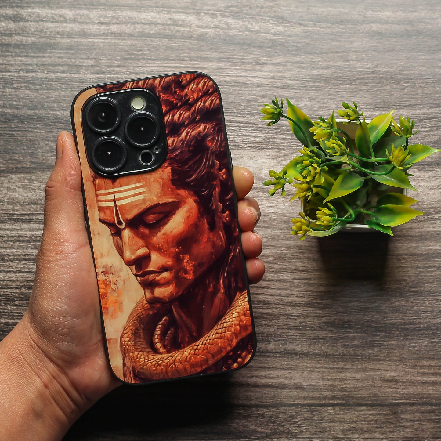 Mahadev ji 5th Designer Metal Back cover for Apple Iphone 15 Pro Max