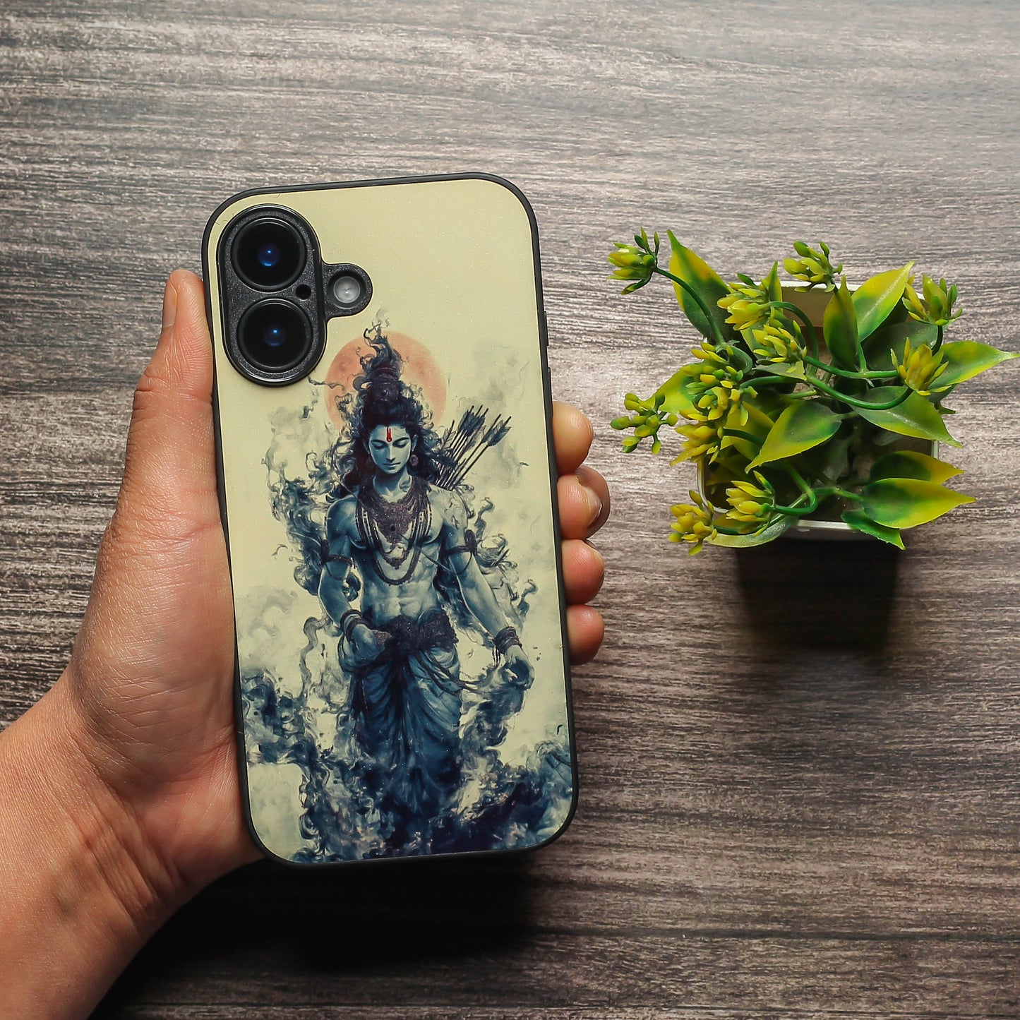 Ram ji 4th Designer Metal Back cover for Apple Iphone 16