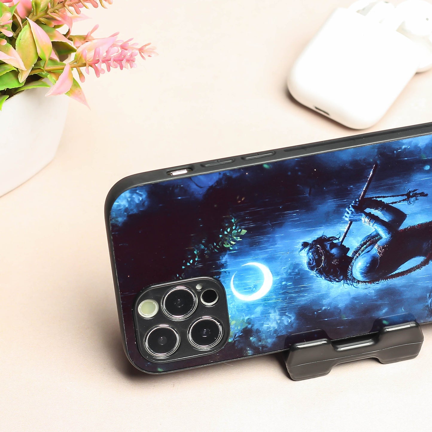 Krishna ji 2nd Designer Metal Back cover for Apple Iphone 12 Pro