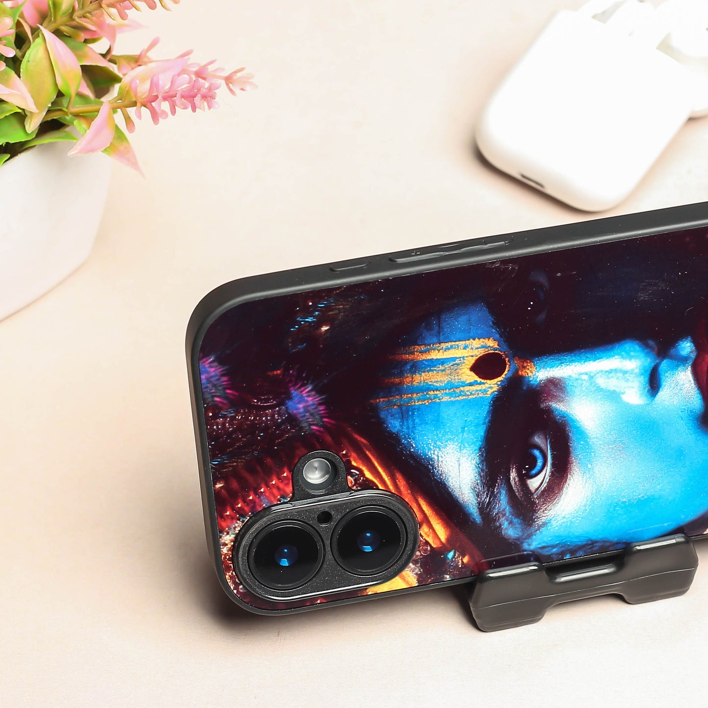 Krishna ji 1st Designer Metal Back cover for Apple Iphone 16