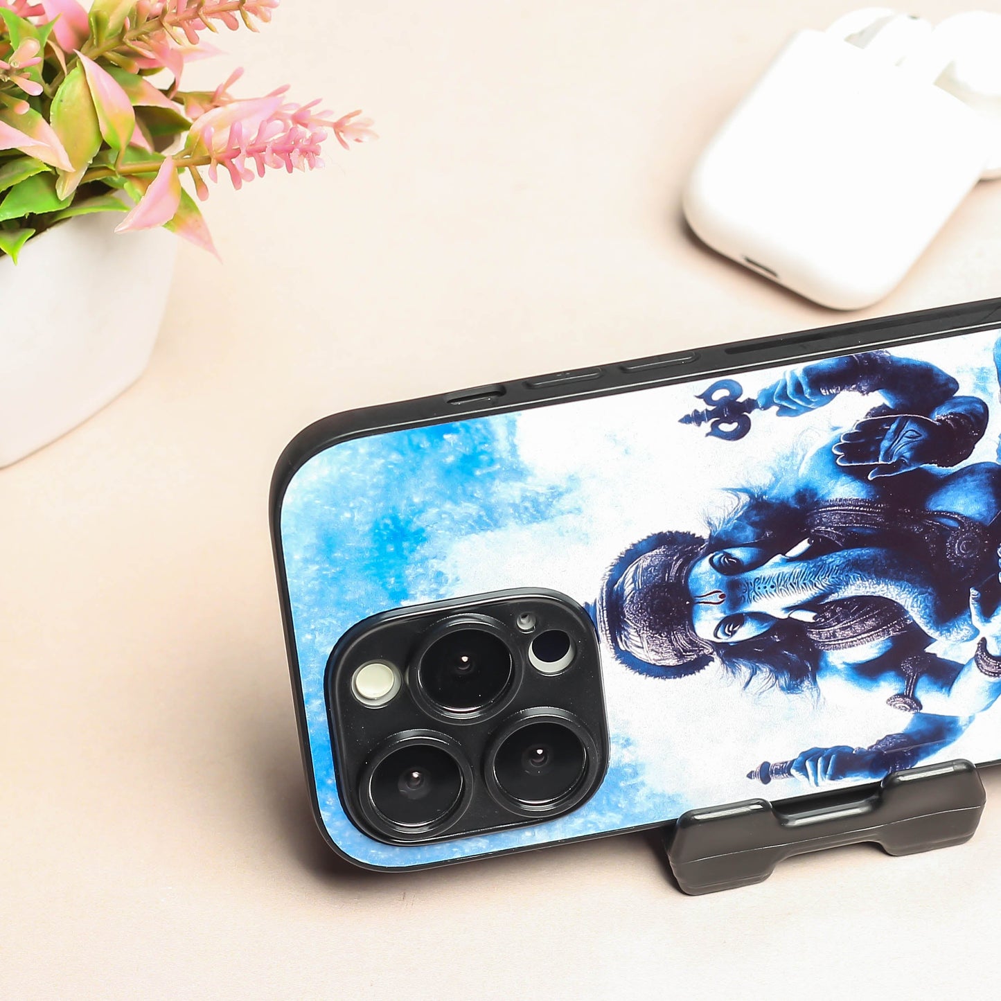 Ganesh ji 1st Designer Metal Back cover for Apple Iphone 16 Pro