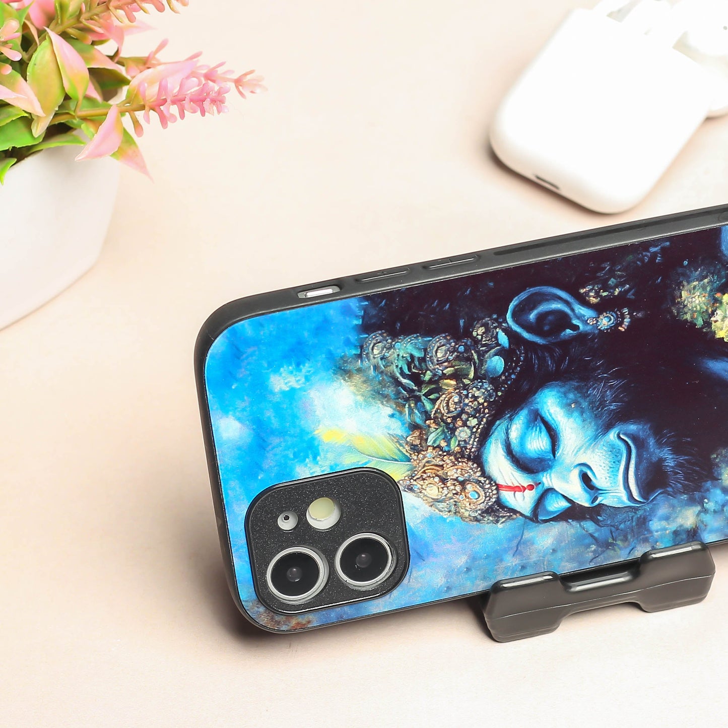 Hanuman ji 2nd Designer Metal Back cover for Apple Iphone 12