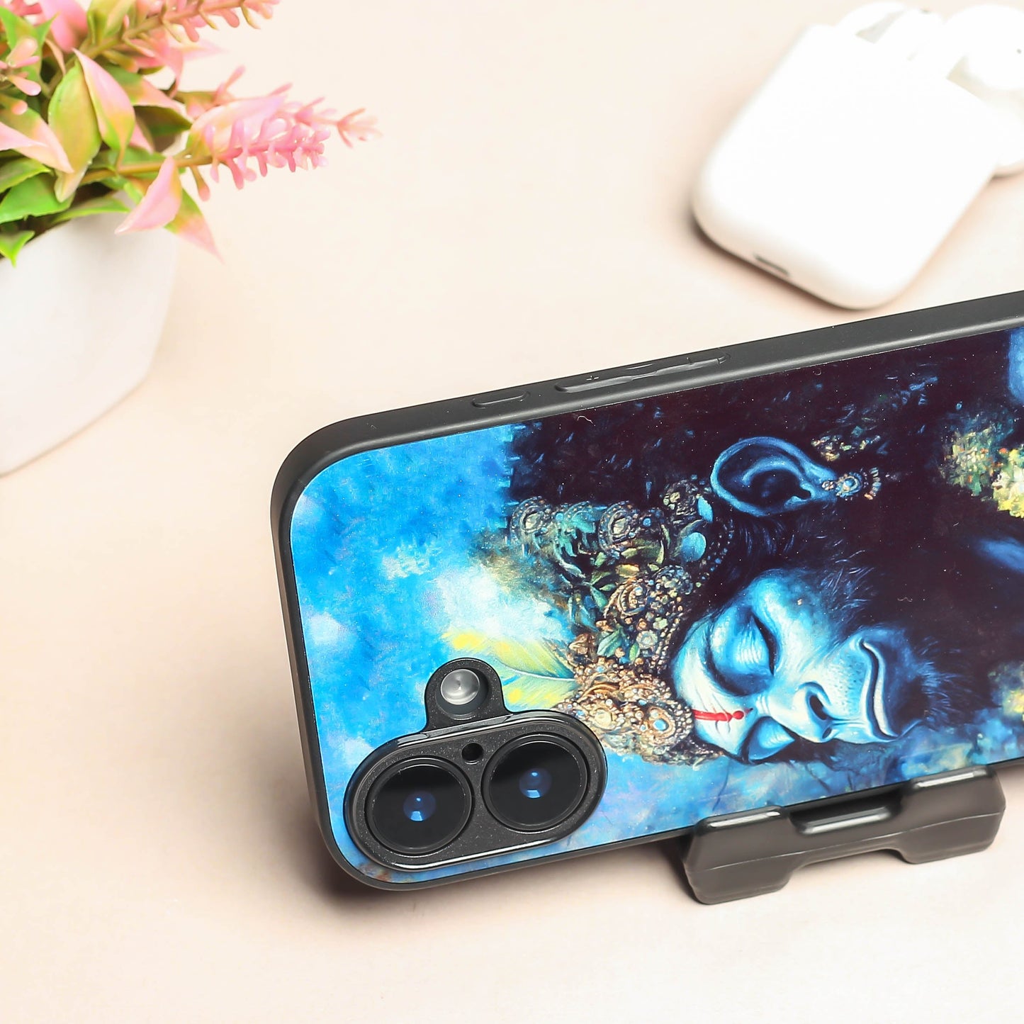 Hanuman ji 2nd Designer Metal Back cover for Apple Iphone 16 Plus